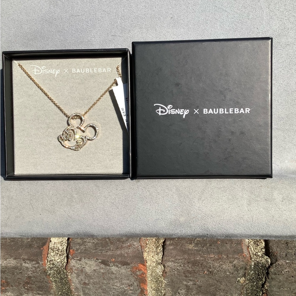 BaubleBar Gold Disney Necklace